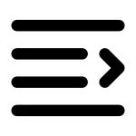 Indent Right SVG Icon